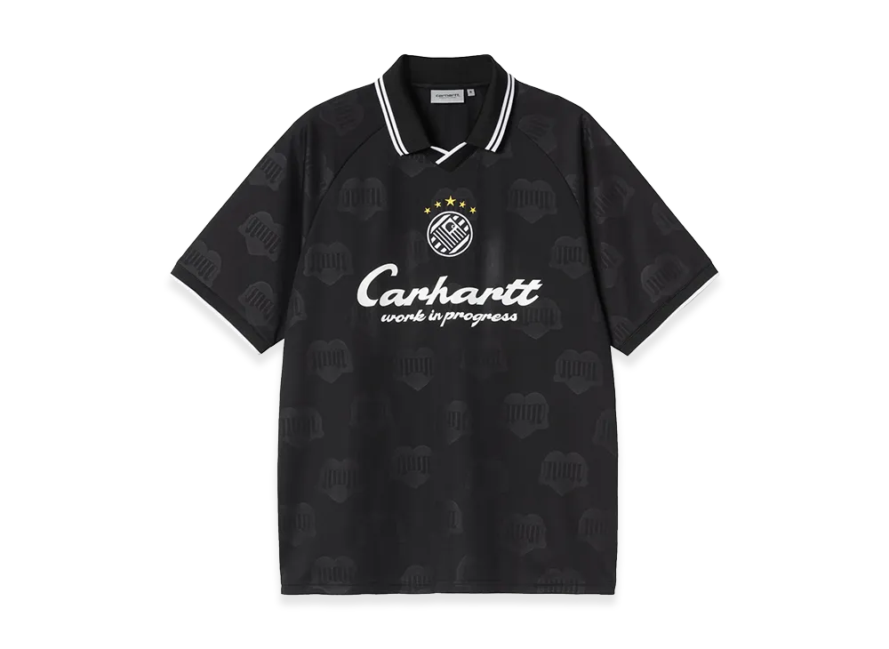Carhartt WIP S/S Terrace Football T-Shirt "Heart Train Jacquard/Black"