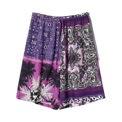 Needles x NOMA T.D. H.D.P. Short - Patchwork #1 "Purple"