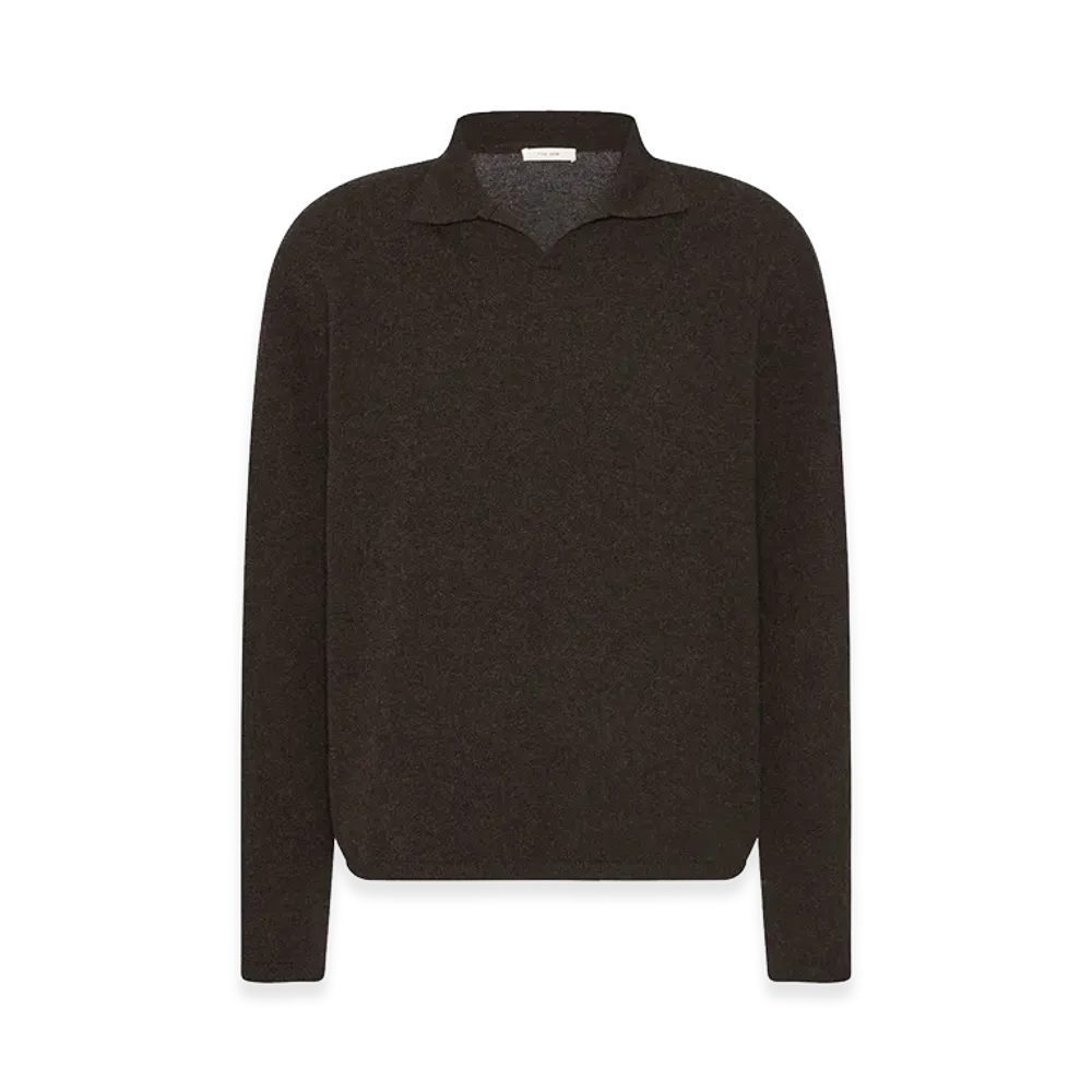 The Row Franz Cashmere Top "Brown Melange"