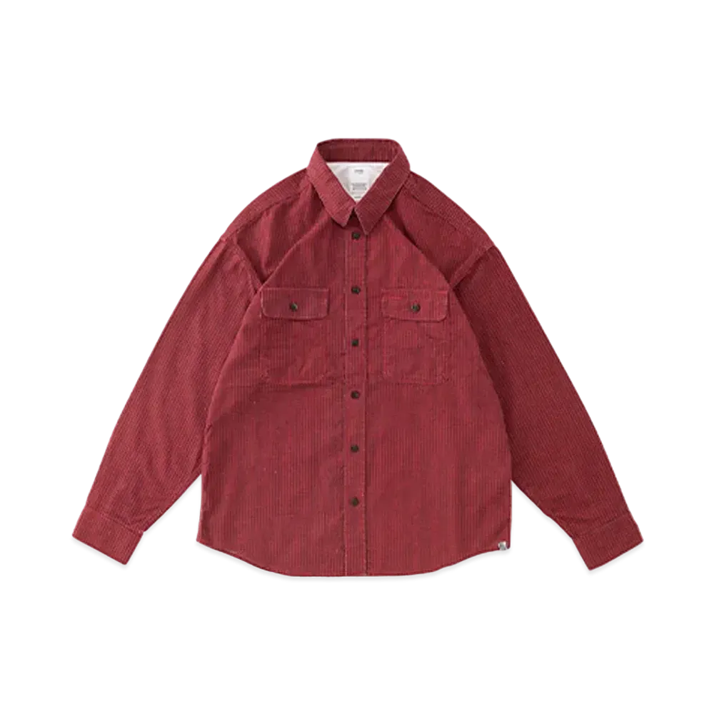 visvim LUMBER KHADI CHECK L/S "Red"