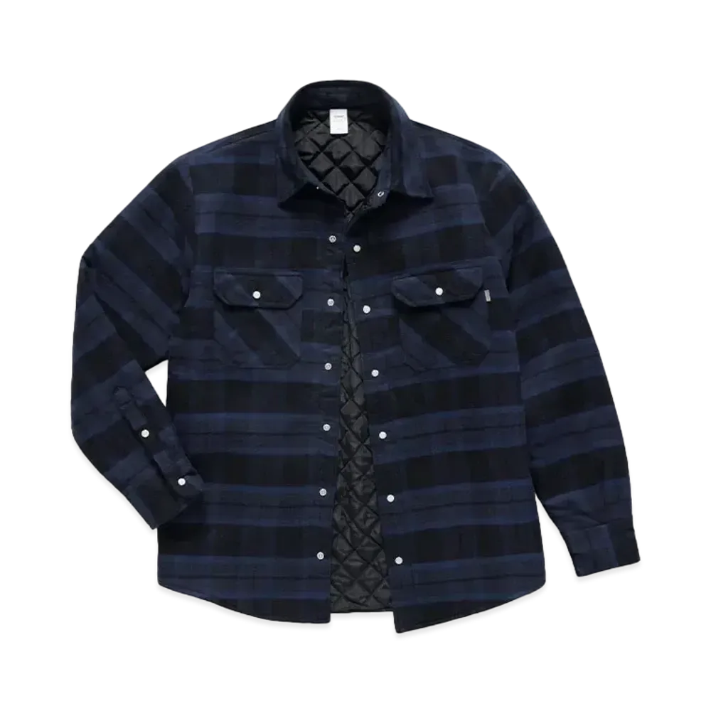 JJJJound Thermal Shirt "Black/Navy"