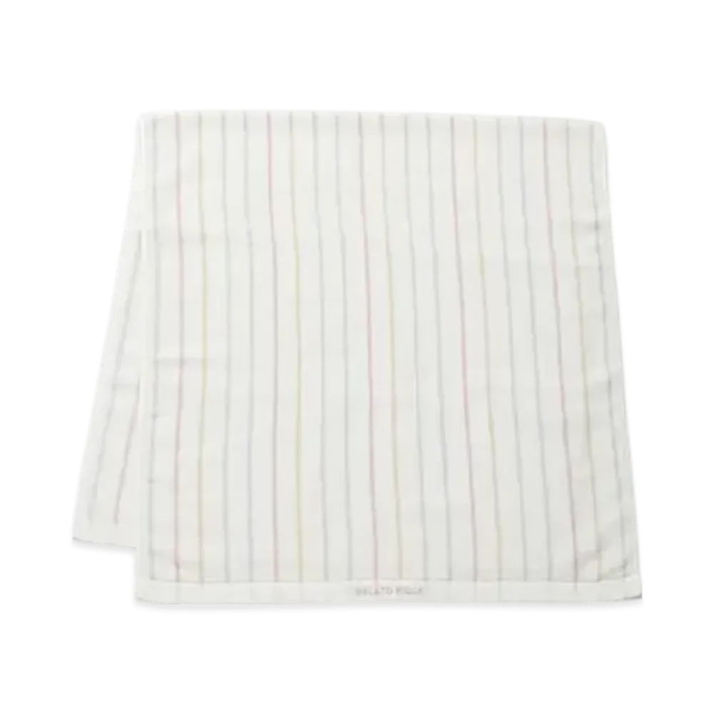 GELATO PIQUE Colorful Striped Bath Towel "Off White"