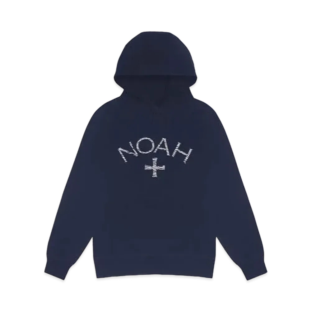 Noah Zebra Core Logo Hoodie "Navy"