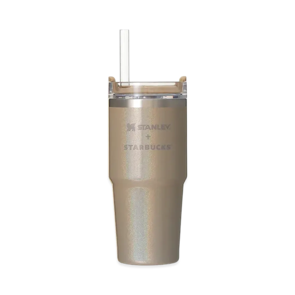 STARBUCKS 3WAY Stainless Tumbler STANLEY 414ml "Champagne Gold"