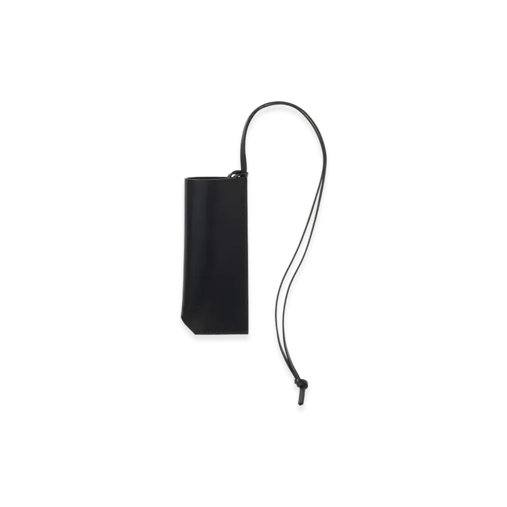 AURALEE Leather Sunglasses Case "Black"