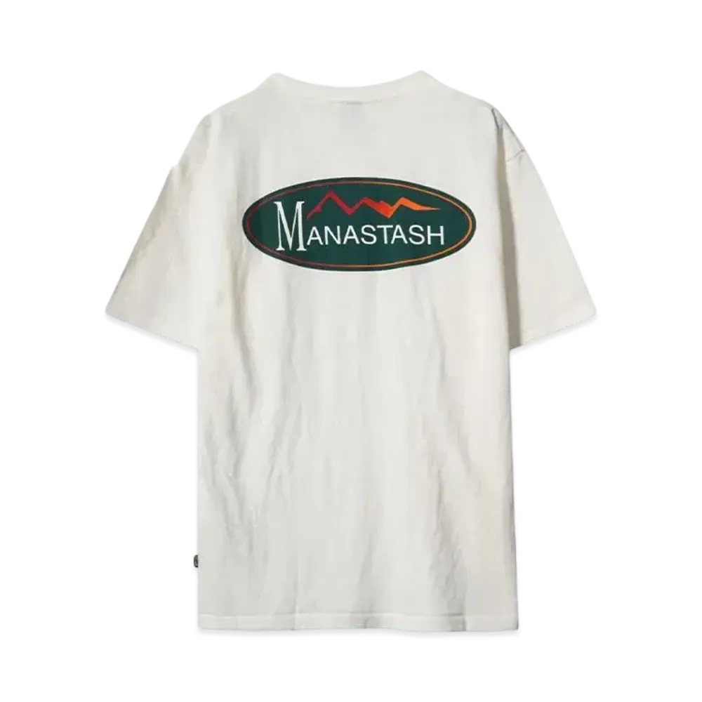 MANASTASH HEMP TEE ORIGINAL LOGO"WHITE"