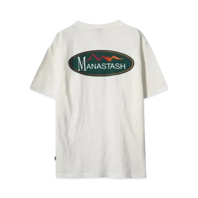 MANASTASH HEMP TEE ORIGINAL LOGO"WHITE"