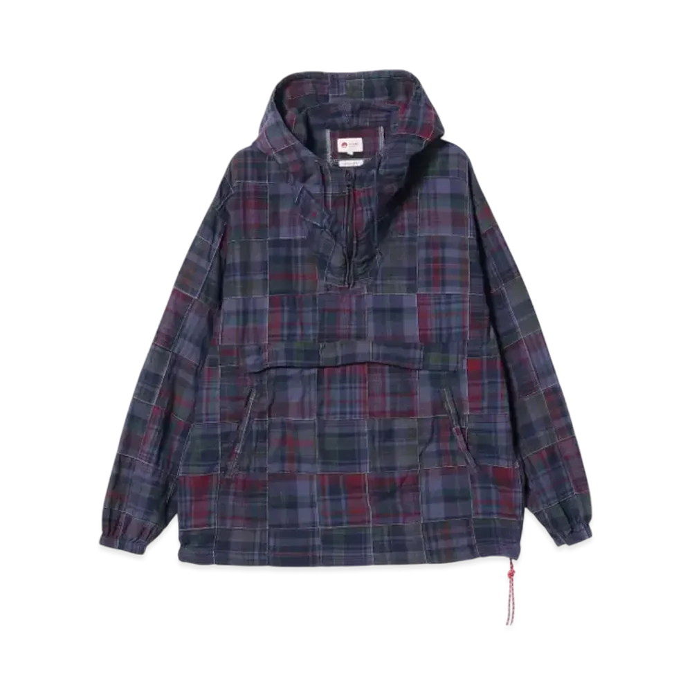 BEAMS Patchwork Anorak "Purple"