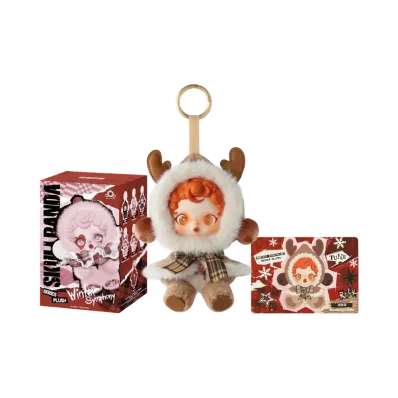 POP MART SKULLPANDA Winter Symphony Series Plush Pendant Wanderer's Tune