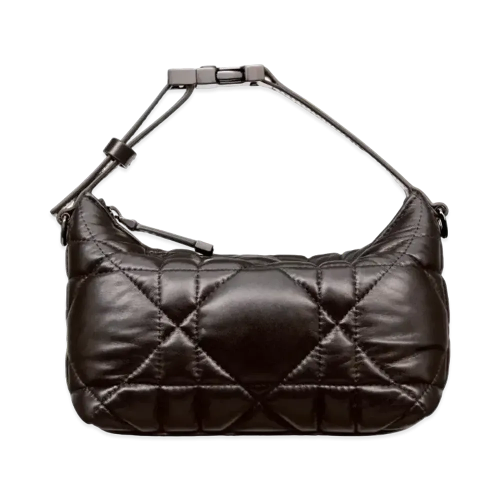Dior Small Dior Travel Nomad Pouch Macro Cannage Calfskin "Black"
