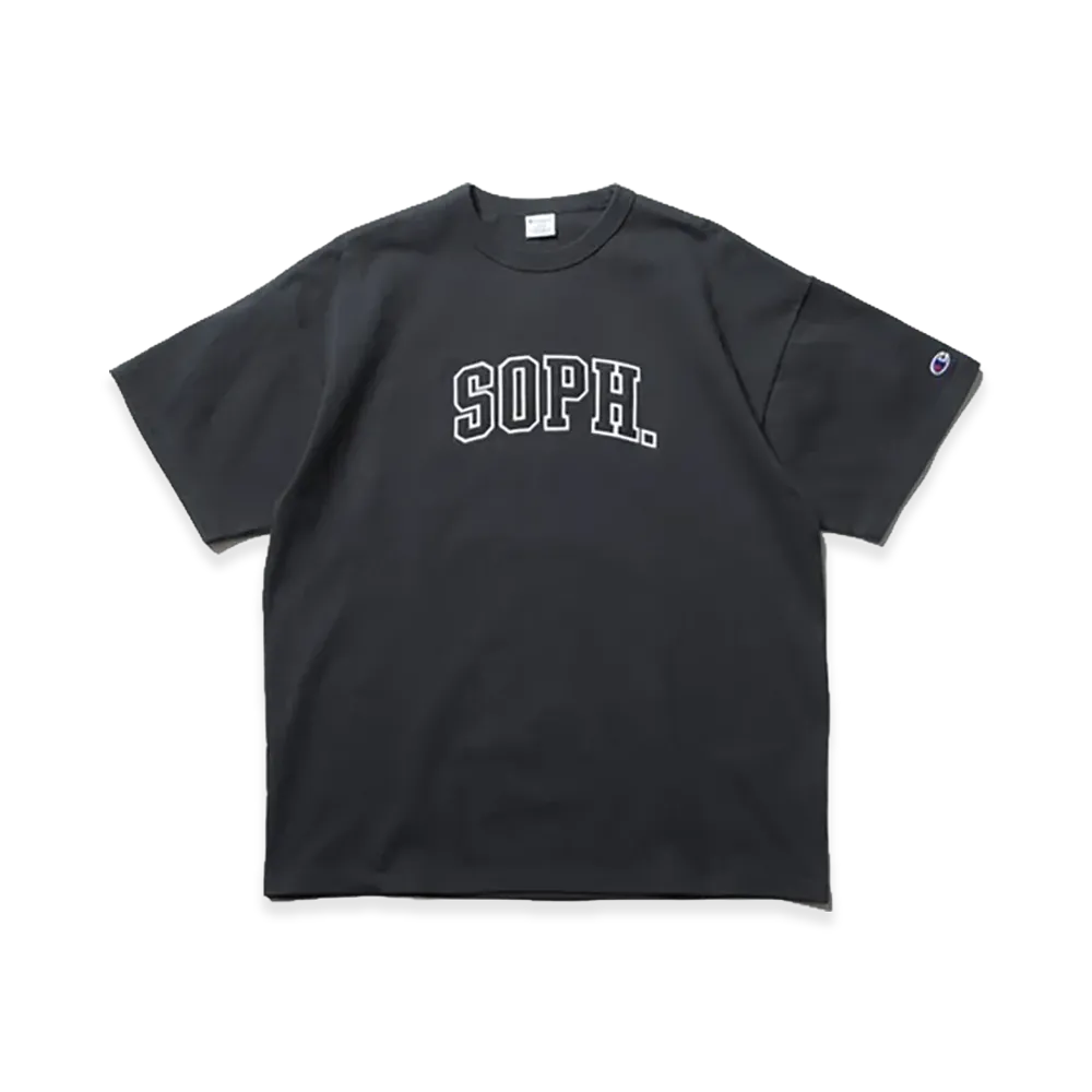 SOPH. x Champion Crewneck Tee "Black"