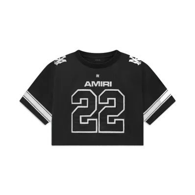 AMIRI Mesh Crop Football Jersey "Black"