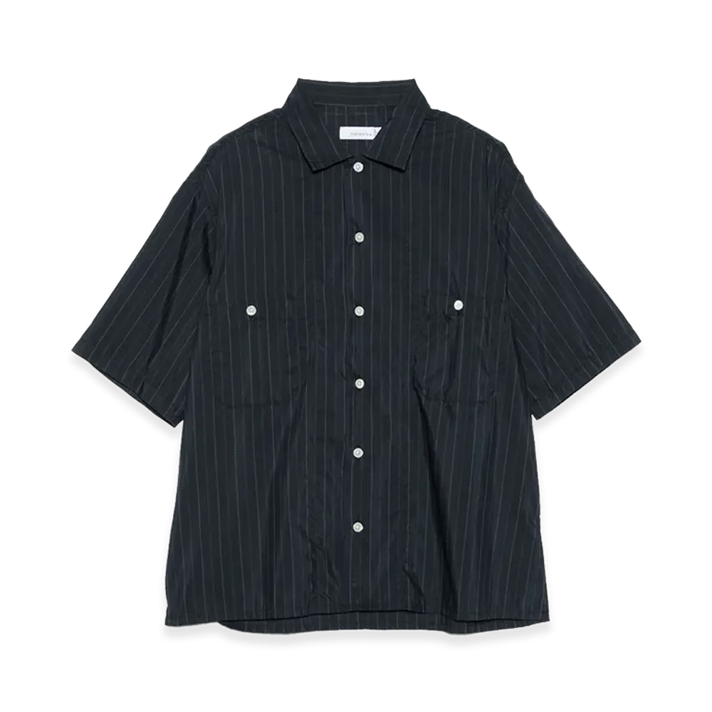 nanamica Cotton Polyester Poplin S/S Shirt "Charcoal"