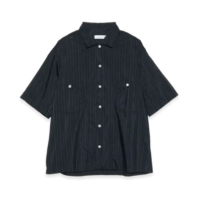 nanamica Cotton Polyester Poplin S/S Shirt "Charcoal"