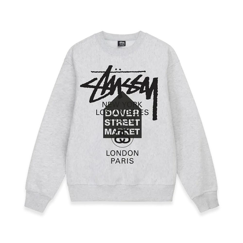 Stussy DSM World Tour Crew 2022 "Ash Heather"