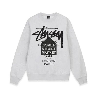 Stussy DSM World Tour Crew 2022 "Ash Heather"