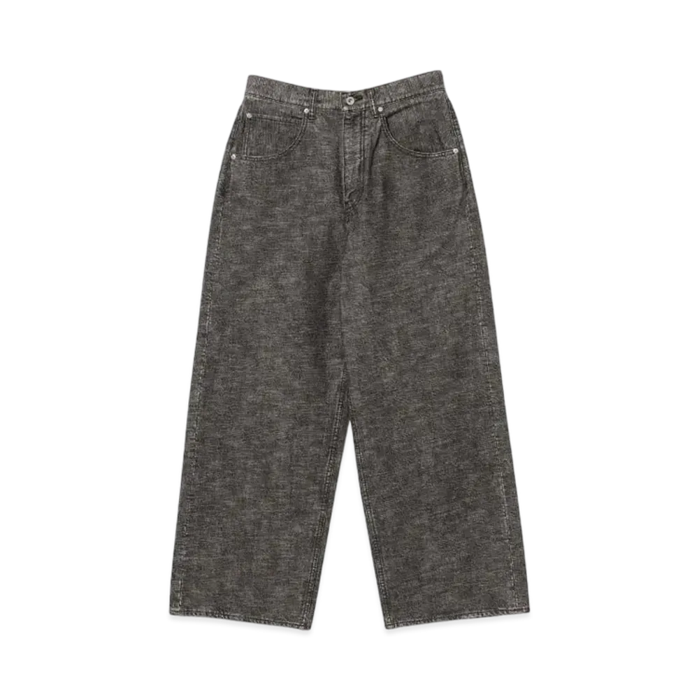 BEAMS FUTURE ARCHIVE Buggy Slab Denim Pants "Black"