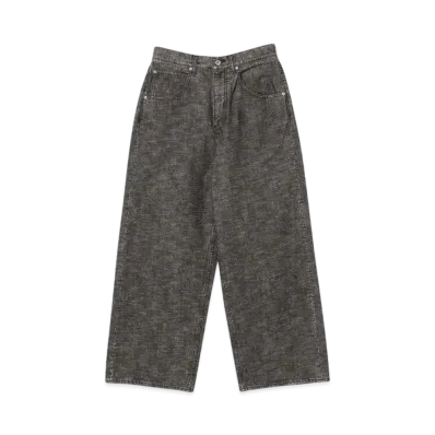 BEAMS FUTURE ARCHIVE Buggy Slab Denim Pants "Black"