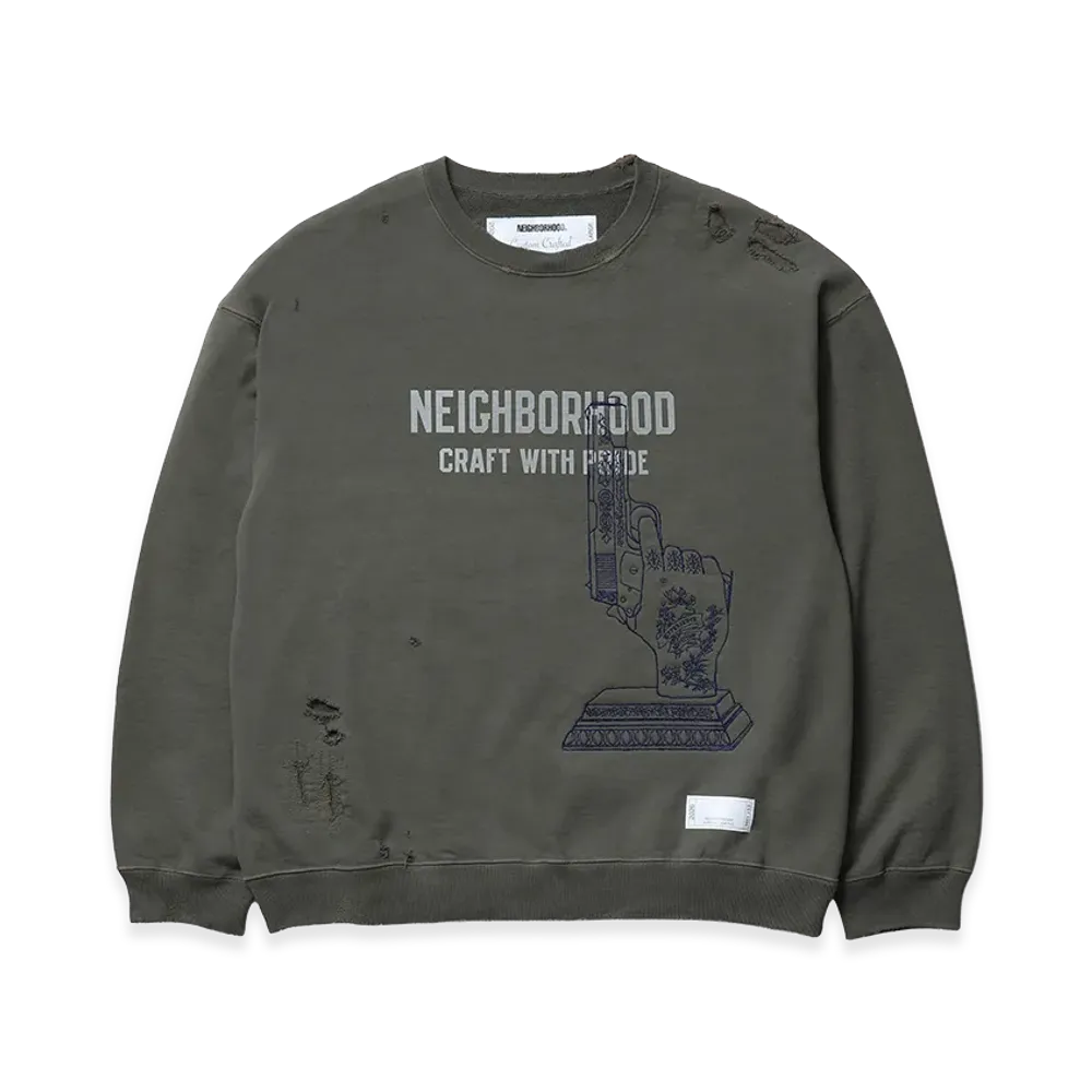 NEIGHBORHOOD Savage Sweat Shirt LS "Olive Drab"