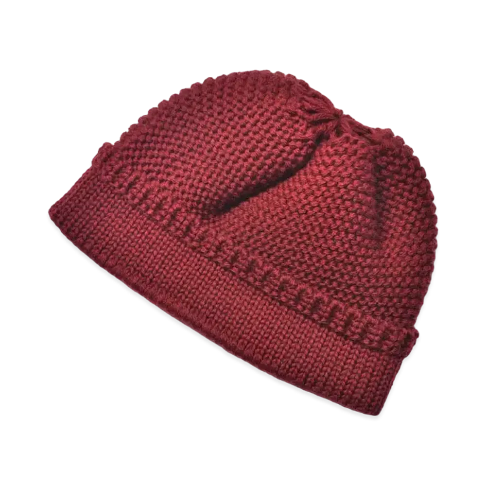 THE REAL McCOY'S Fisherman'S Knit Cap "Maroon"