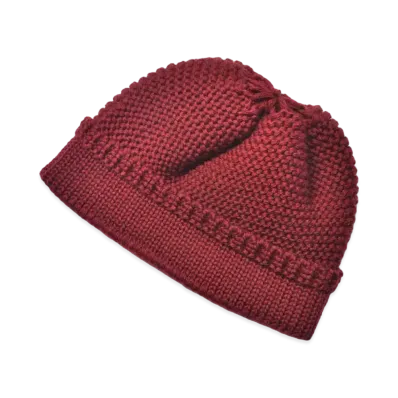 THE REAL McCOY'S Fisherman'S Knit Cap "Maroon"