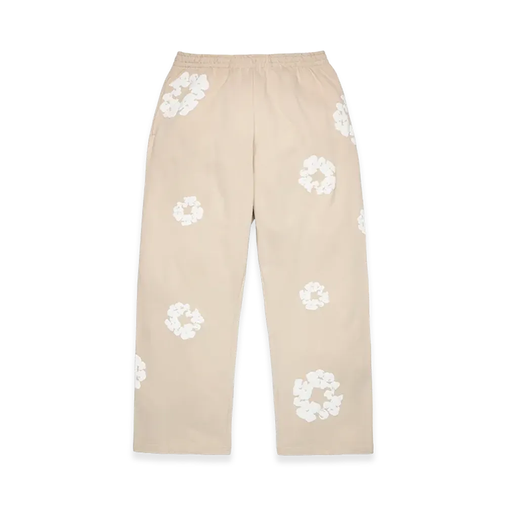 DENIM TEARS Cotton Wreath Baggy Sweatpants "Cream"