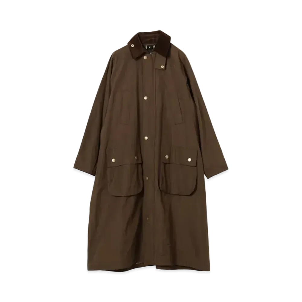Barbour x BEAMS BOY Balvenie Long Jacket "Olive"