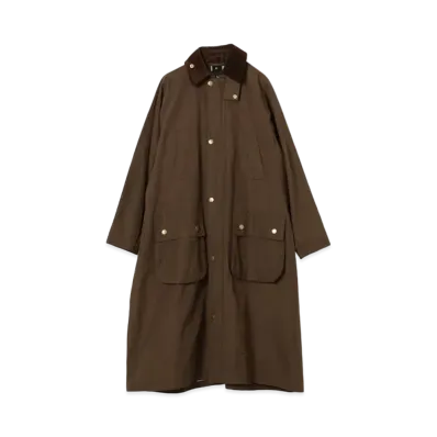 Barbour x BEAMS BOY Balvenie Long Jacket "Olive"