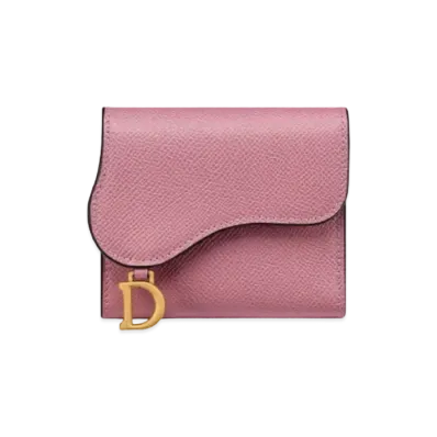 Dior Saddle Medium Lotus Wallet Grain Deal Fuskin "Lavender"