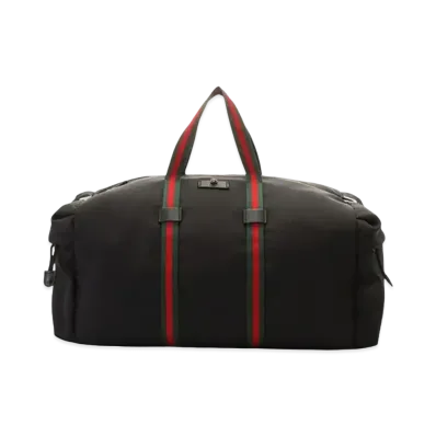 GUCCI Boston Bag Sherry Nylon "Black"