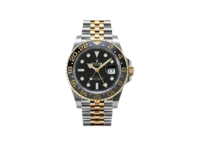 ROLEX GMT Master II Oyster 40mm "Black/Oyster Steel/Yellow Gold" 126713GRNR