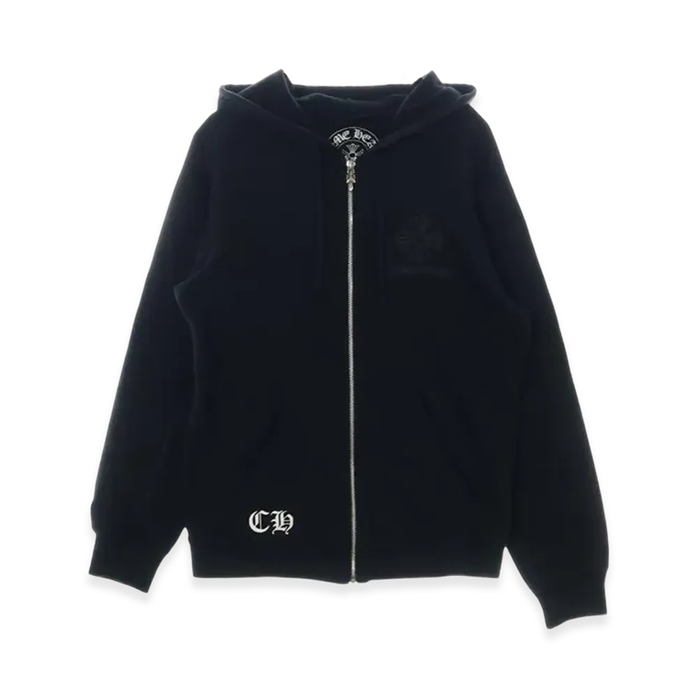 Chrome Hearts CH Plus Logo Zip Up Hoodie "Black"