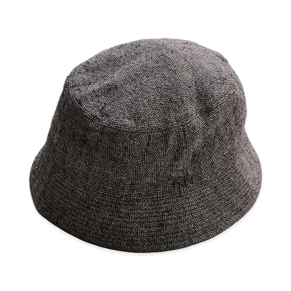 NICENESS H.Pew Linen Alpaca Silk Herringbone Rover Hat "Gray"