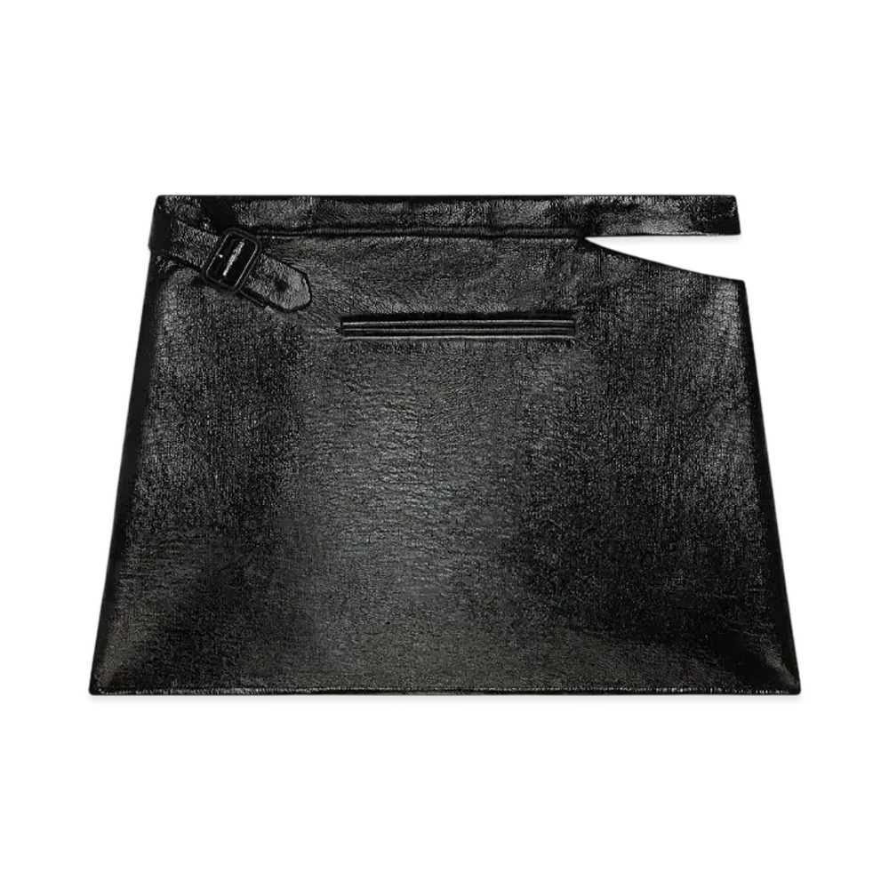 Courreges Vinyl Mini Skirt "Black"