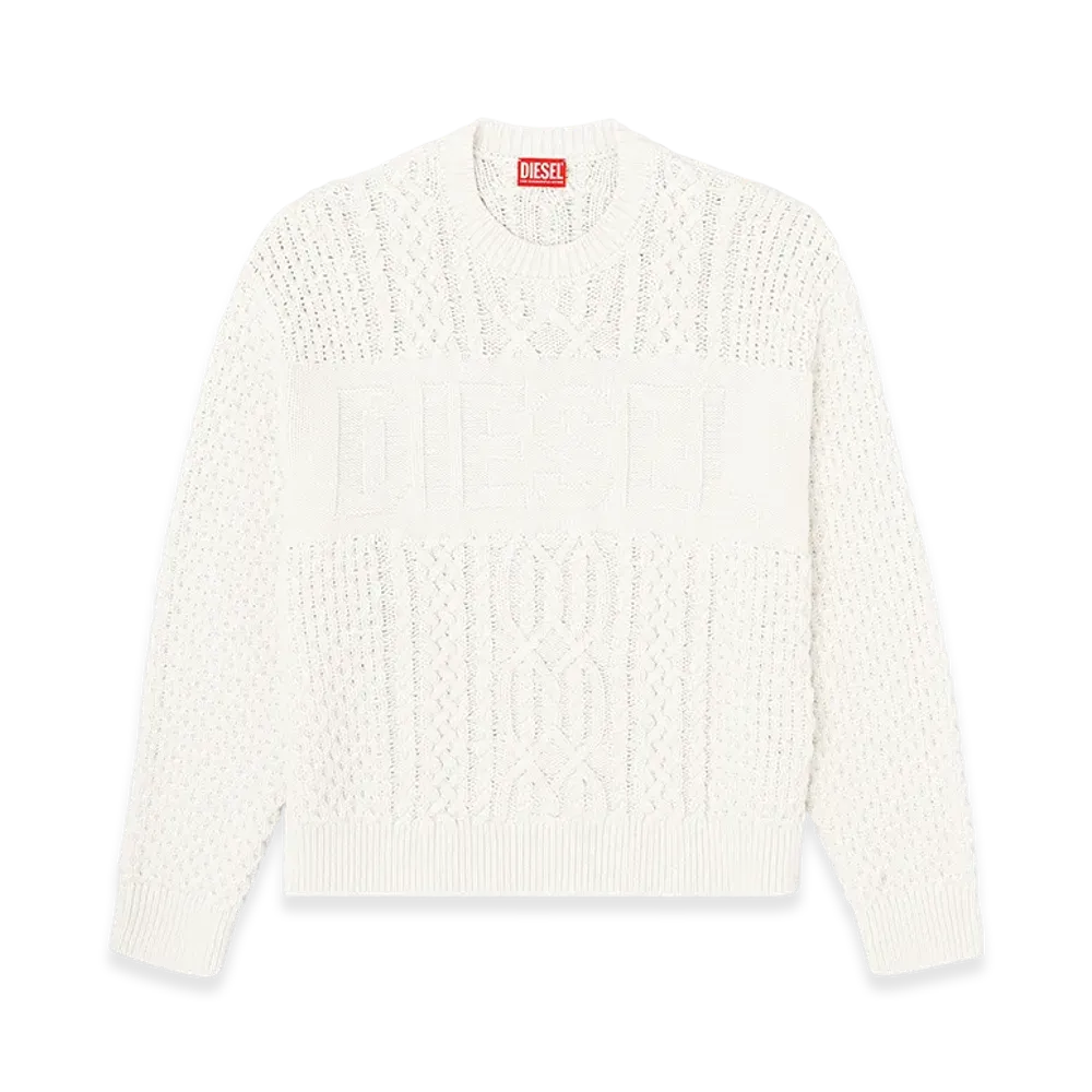 Diesel K-Aubin Pullover Knit "White"