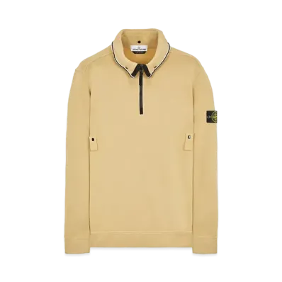 Stone Island 60720 BRUSHED COTTON FLEECE "Ibory"
