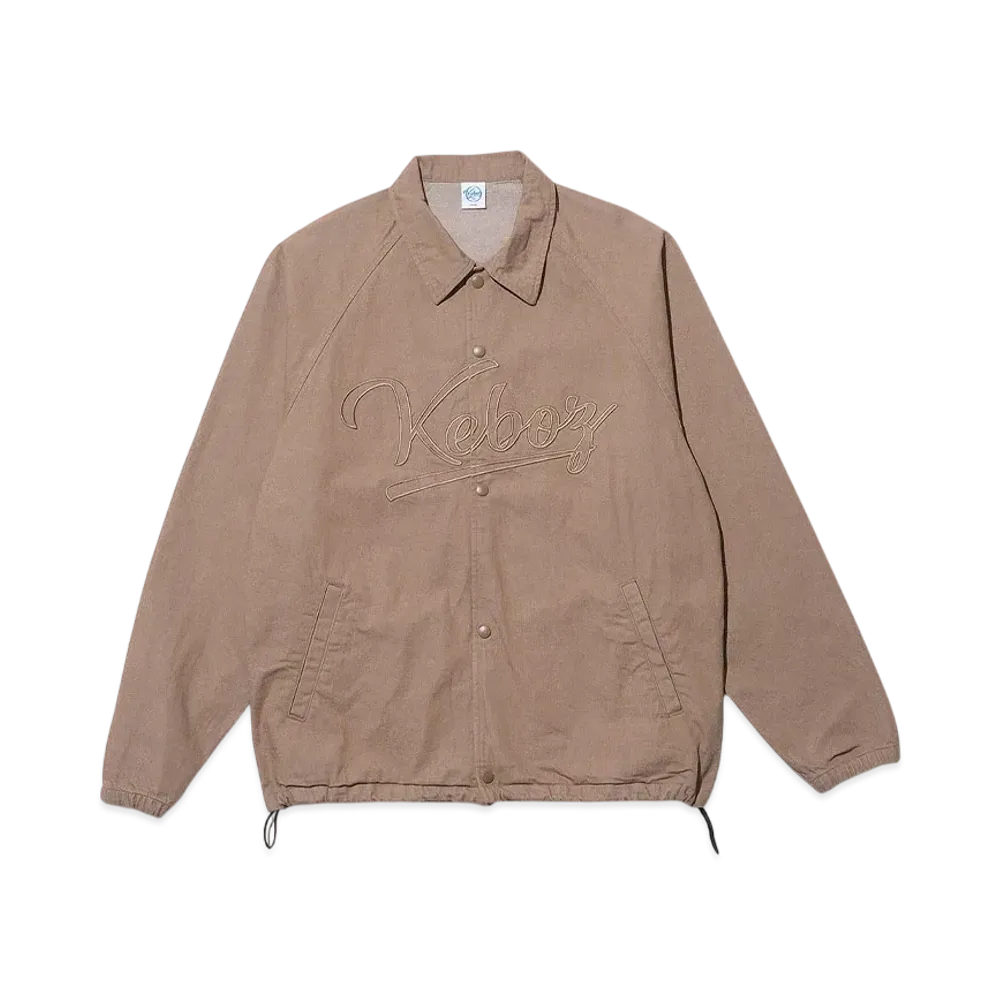 KEBOZ Denim Coach Jacket "Beige"