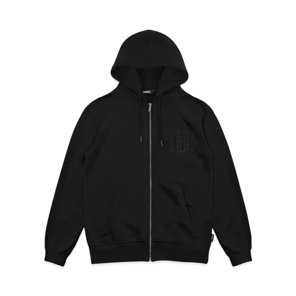 WASTED PARIS Kingdom Curve Zip Hoodie "Black"