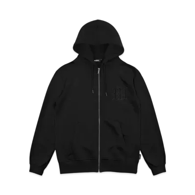 WASTED PARIS Kingdom Curve Zip Hoodie "Black"