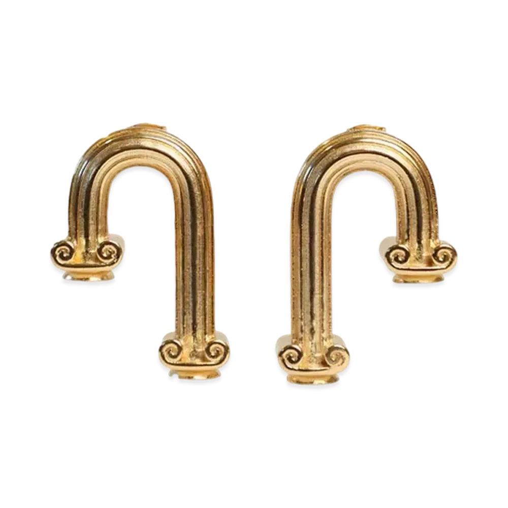 Casablanca Arch Column Earrings "Gold"