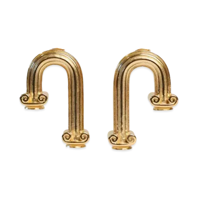 Casablanca Arch Column Earrings "Gold"