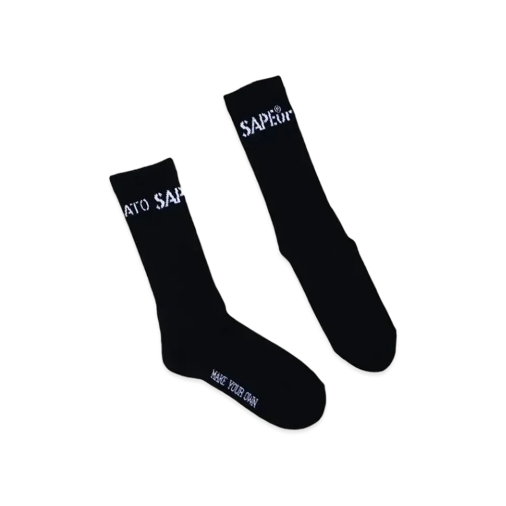 SAPEur Front/Back Logo Sox "Black"