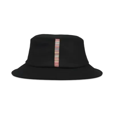 Paul Smith Signature Striped Line Bucket Hat "Black"