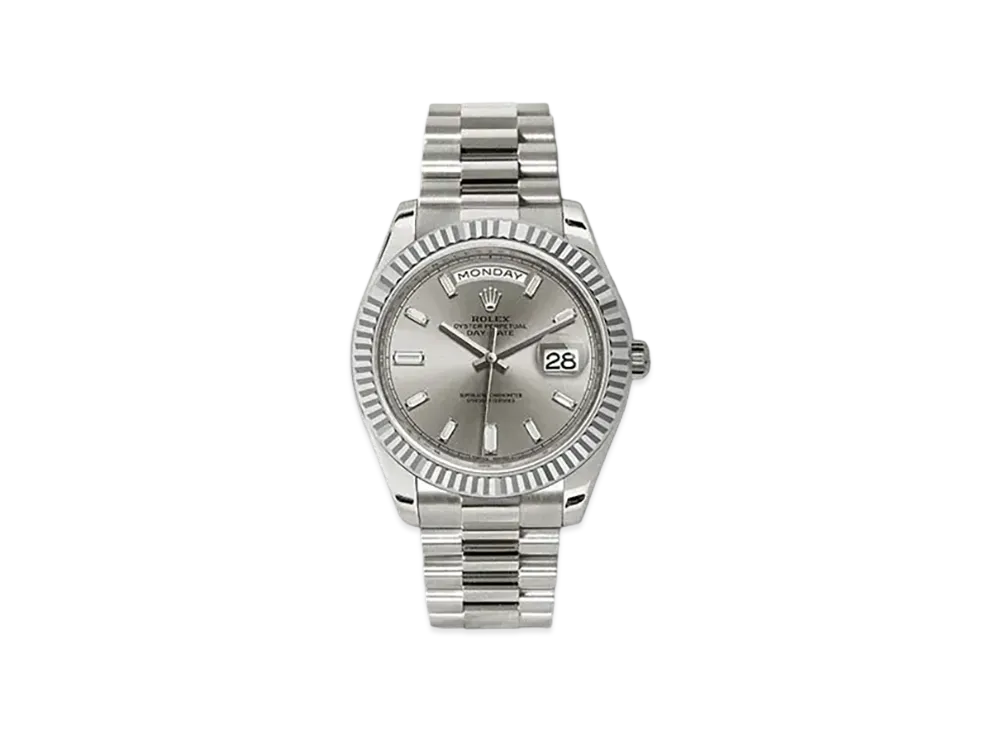 ROLEX Day-Date 40 228239 Silver Dial 10P Diamonds 228239A