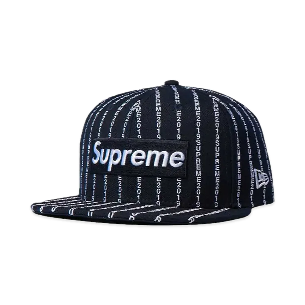 Supreme Text Stripe New Era® "Navy"