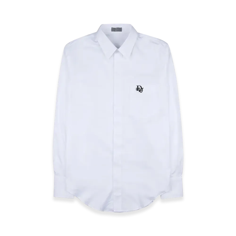 Dior By ERL Cotton Poplin Shirt "White"