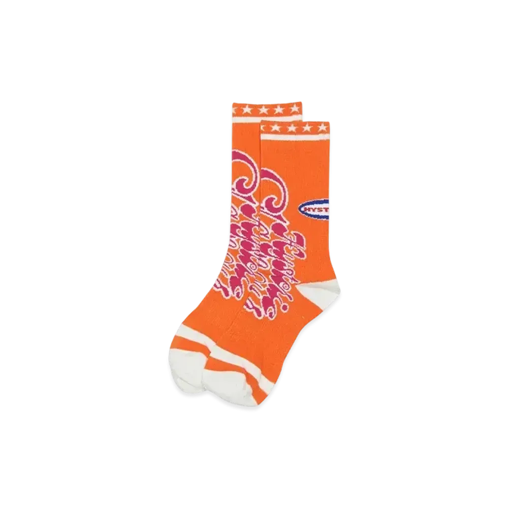 HYSTERIC GLAMOUR Super 70S Socks "Orange"