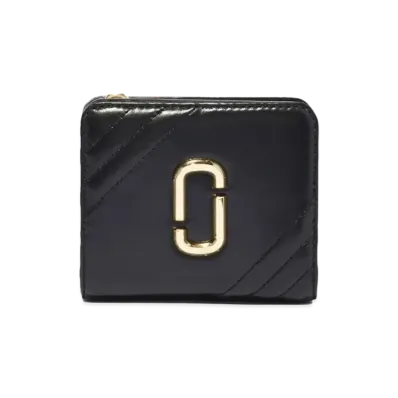 Marc Jacobs The Glam Shot Mini Compact Wallet "Black"