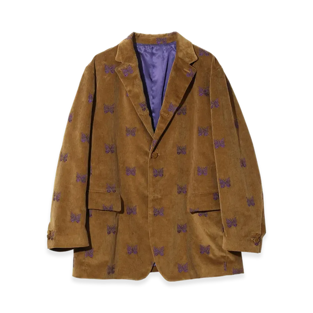 NEEDLES 3B Jacket - Papillon Emb. Corduroy "Brown"