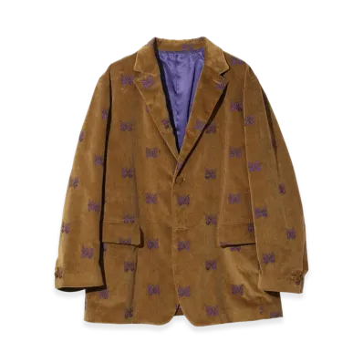 NEEDLES 3B Jacket - Papillon Emb. Corduroy "Brown"